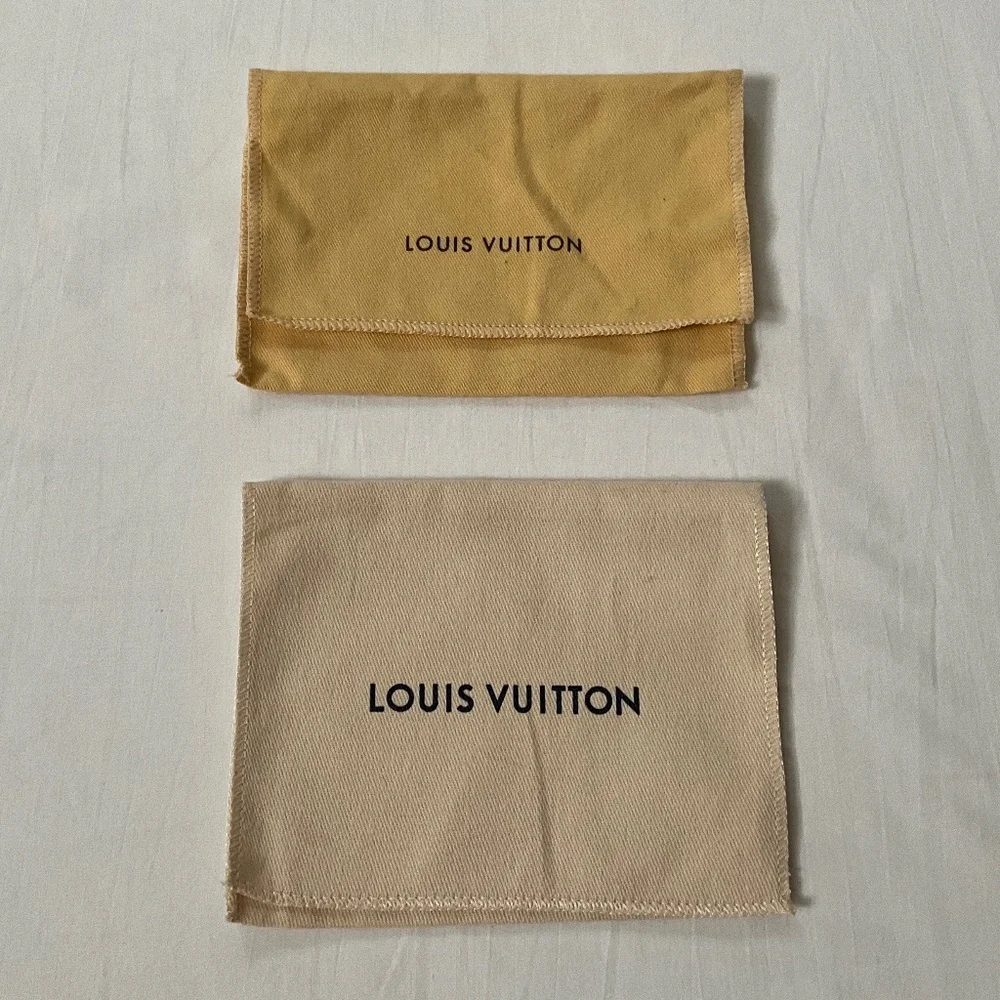 LOUIS VUITTON Lot of 2 Compact Wallet Dust Bags